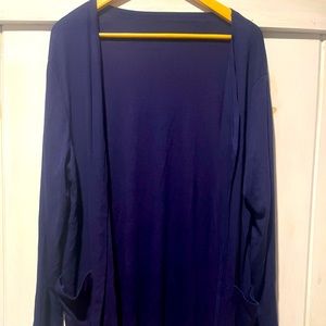 Women’s size 1x navy open cardigan